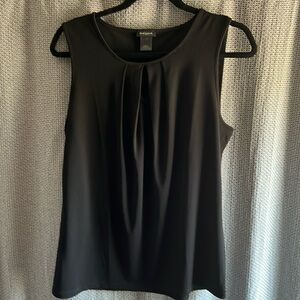 Ann Taylor black poly shell